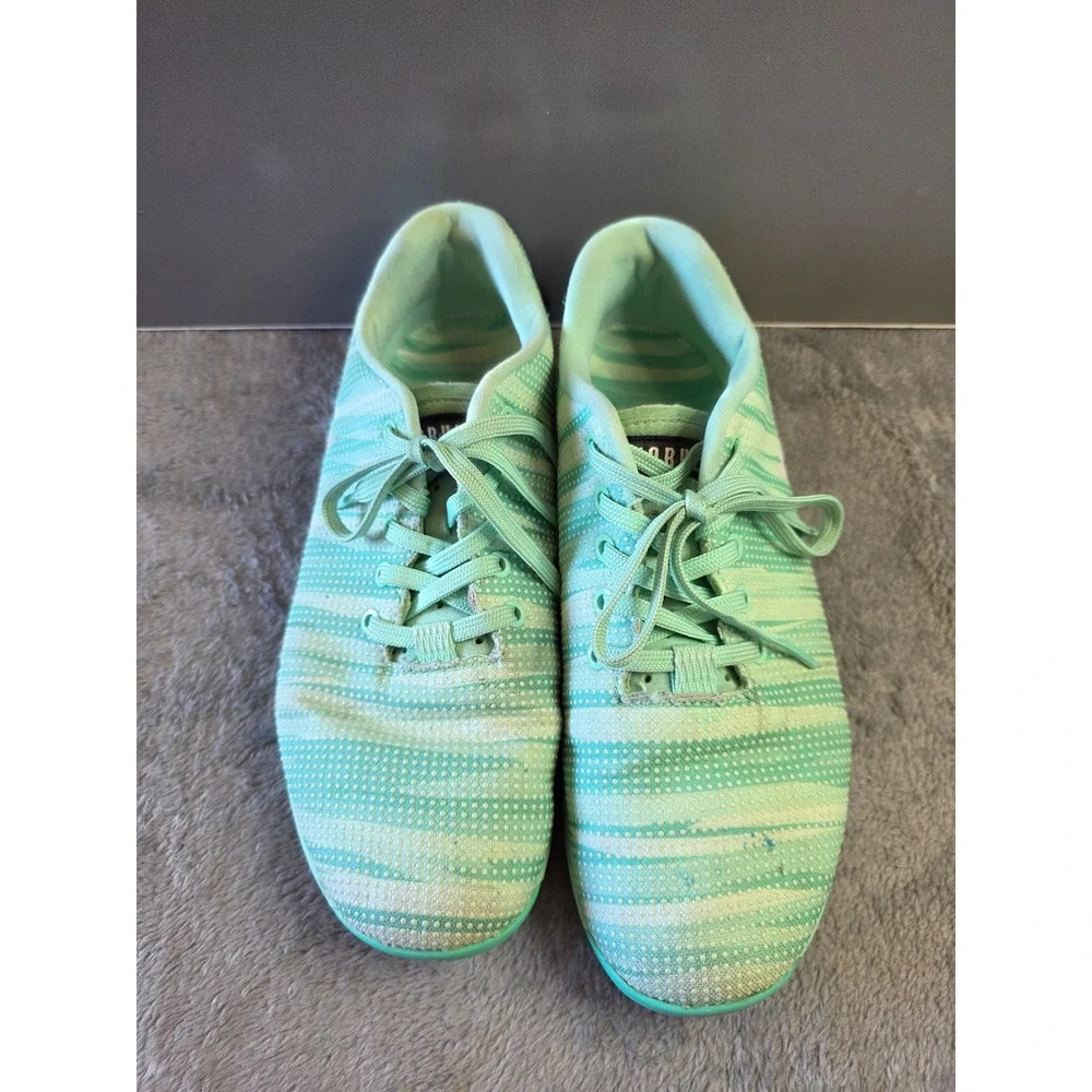 NOBULL Trainer Mint Green White Striped SuperFabric Men Size 10 Training Shoes‎